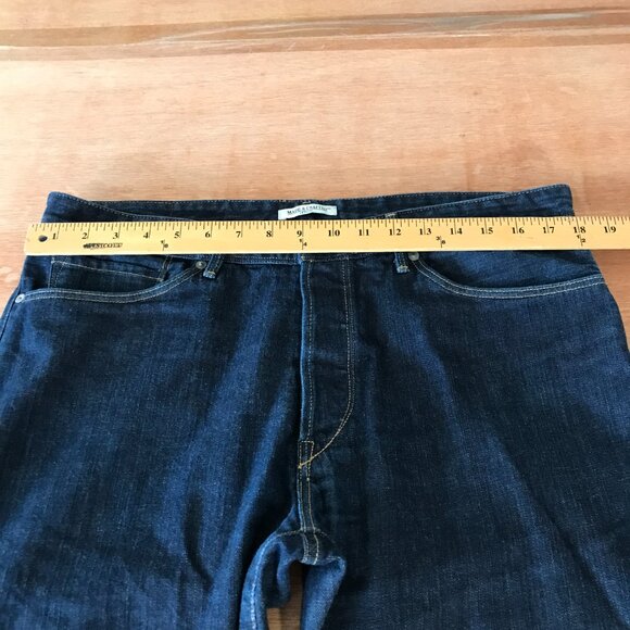 Levi's Made & Crafted Ruler Straight Jeans Men 36x31 Blue Button Fly Mid Rise - Picture 10 of 13